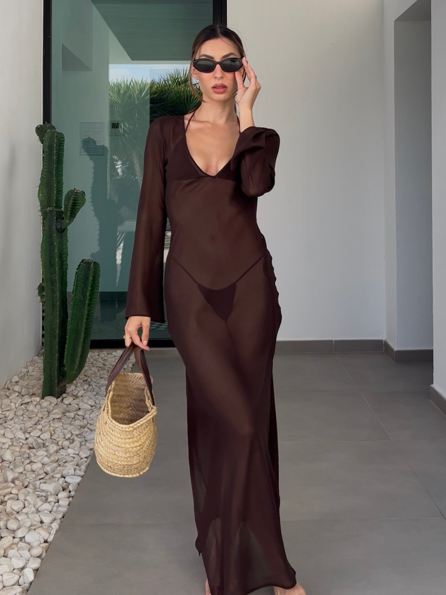 The Isola Dress — Espresso
